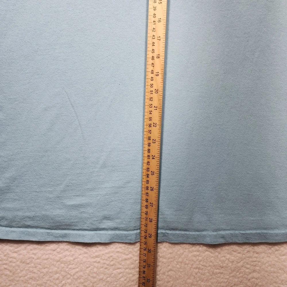 Magellan Outdoors Mens 2XL Light Blue Marlin Fishing Graphic T-Shirt Cotton Tee